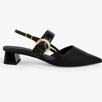 Charles & Keith Women's Black Court Shoes