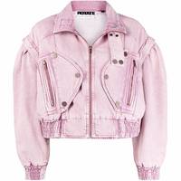FARFETCH Women's Pink Denim Jackets