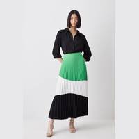 Karen Millen Women's Green Pleated Skirts