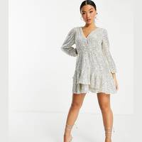 forever new silver sequin dress