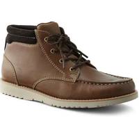 Land's End Mens Brown Leather Boots