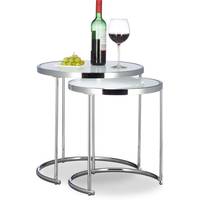 ManoMano Metal And Glass Nesting Tables