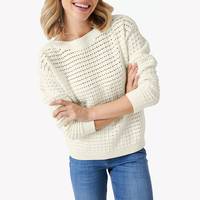 Crew Clothing Women's White Cotton Jumpers