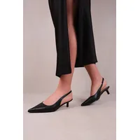 Where's That From Women's Black Kitten Heels