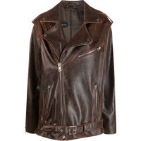 Manokhi Women's Oversized Leather Jackets