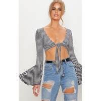 Pretty Little Thing Womens Tie Crop Tops