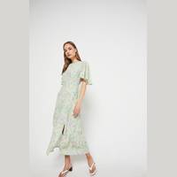 Warehouse Women's Green Floral Dresses