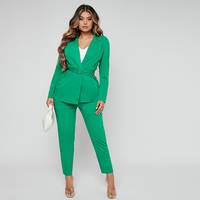 SHEIN Women's Green Blazers