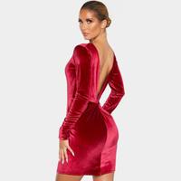 Pretty Little Thing Red Velvet Dresses for Women