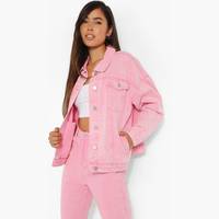 boohoo Women's Pink Denim Jackets