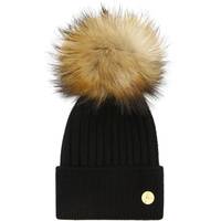 Wolf & Badger Women's Beanie Hats With Bom