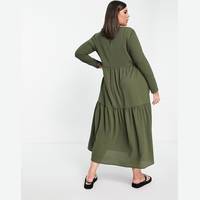 ASOS Curve Womens Long Sleeve Midi Dresses