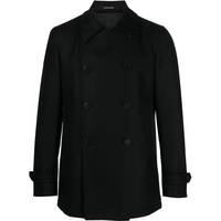 Tagliatore Men's Black Wool Coats