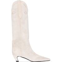 FARFETCH Women's White Knee High Boots