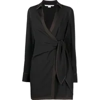 FARFETCH Women's Black Wrap Dresses