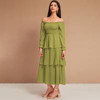 SHEIN Women's Olive Green Dresses