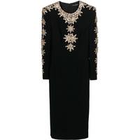 Jenny Packham Women's Black Embellished Dresses