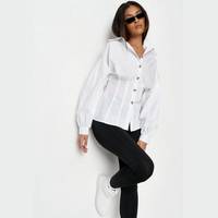 Missguided Women's White Cotton Shirts