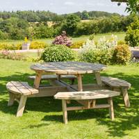 Robert Dyas Round Wooden Garden Tables