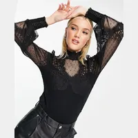 Morgan Women's Black Lace Bodysuits