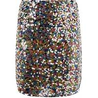 black and gold sequin skirt uk