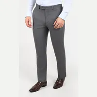 Dobell Men's Grey Suit Trousers