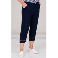 Anna Rose Women's Cropped Linen Trousers
