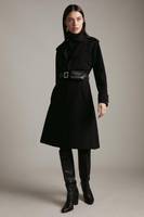 Karen Millen Women's Black Trench Coats