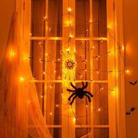 BEARSU Halloween Spider & Web Decoration