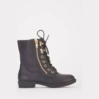 Everything5Pounds Women's Lace Up Biker Boots