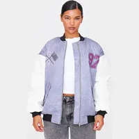 PrettyLittleThing Women's Grey Bomber Jackets