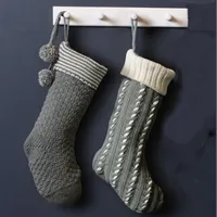 B&Q Dibor Knitted Christmas Stockings