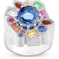 FARFETCH Bleue Burnham Men's Sapphire Rings