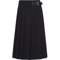 Prada Women's Black Pleated Midi Skirts