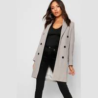Boohoo Double-Breasted Coats for Women