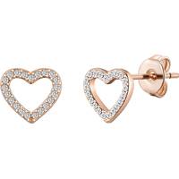 Philip Jones Jewellery Women's Rose Gold Earrings