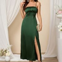 SHEIN Women's Emerald Green Dresses