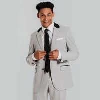 Dobell Men's Grey Check Suits