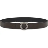 FARFETCH Salvatore Ferragamo Men's Brown Leather Belts