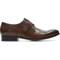 Clarks Brown Leather Shoes With Bucklet for Men