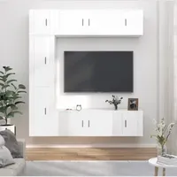 Walplus White Gloss TV Stands