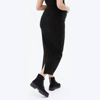 New Look Women's Black Knit Midi Skirts