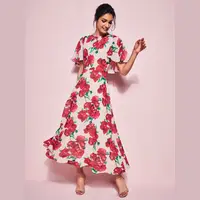 M&Co Women's Printed Midi Dresses