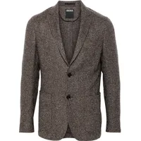 FARFETCH Zegna Men's Brown Suit Jackets