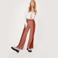 NASTY GAL Women's Wide Leg Corduroy Trousers