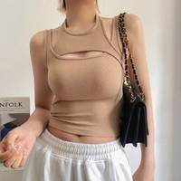 YesStyle Women's Ribbed Crop Tops