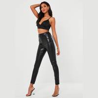 Missguided Women's Faux Leather Trousers