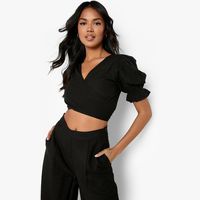 Debenhams Women's Wrap Crop Tops