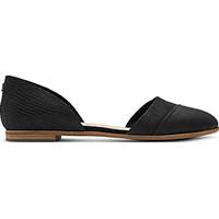 Toms Uk Women's Black Flat Shoes