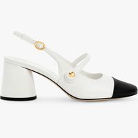 Charles & Keith Women's White Block Heels